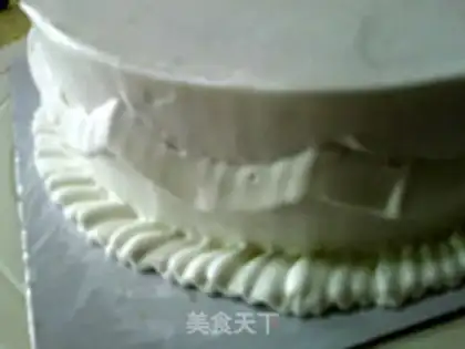 Make A flower cake step 7