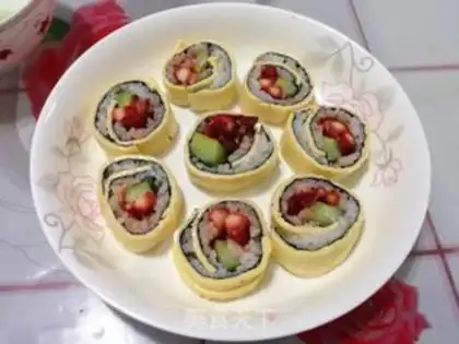 Make Cheese sushi step 8