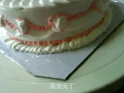 Make A flower cake step 13
