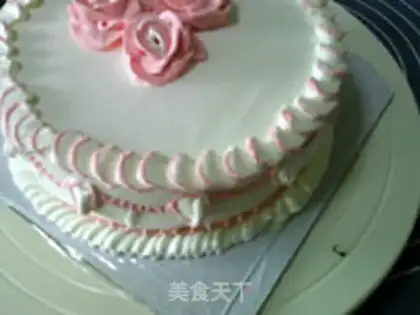Make A flower cake step 14