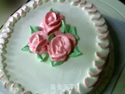 Make A flower cake step 15