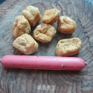 Make Tofu fried ham step 0