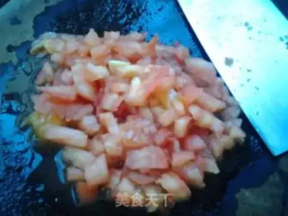 Make Tomato fried rice step 2
