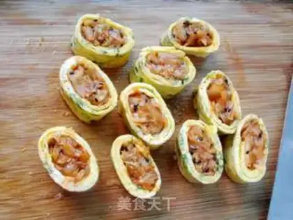 Make Pickle egg rolls step 8