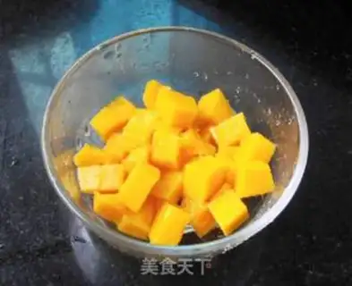 Make Black rice mango sugar step 4