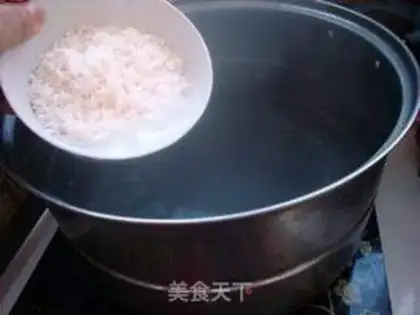 Make The purple mountain porridge step 2