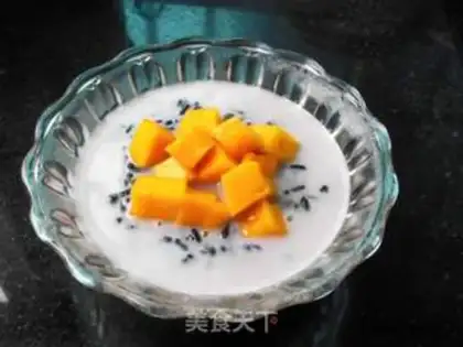 Make Black rice mango sugar step 7