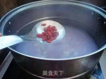 Make The purple mountain porridge step 6