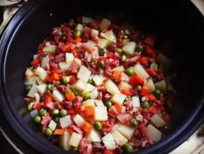 Make Peas rice step 9