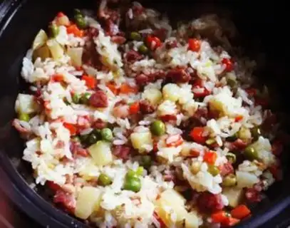 Make Peas rice step 10