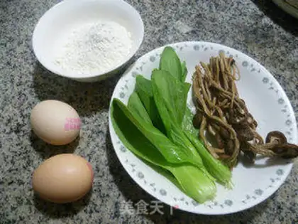 Make Chestnut mushroom eggcake step 0