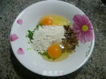 Make Chestnut mushroom eggcake step 3