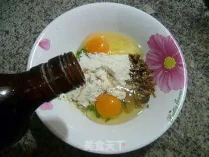Make Chestnut mushroom eggcake step 4
