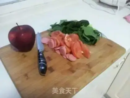 Make Chinese pasta step 1