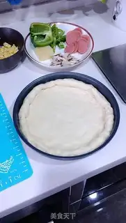Make Fresh ham pizza step 4