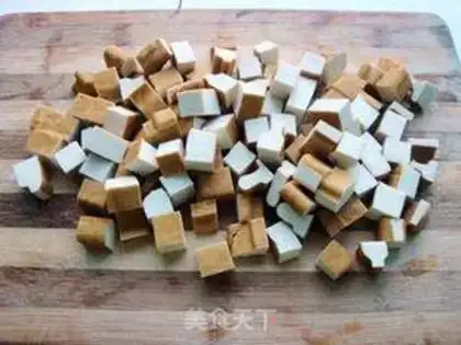 Make Soybeans fried tofu step 0