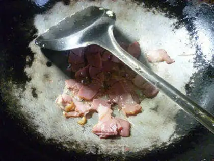 Make Bacon cucumber fried eggs step 7
