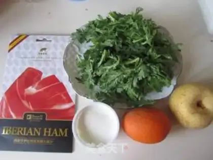 Make Ham and artemisinin fruit salad step 0