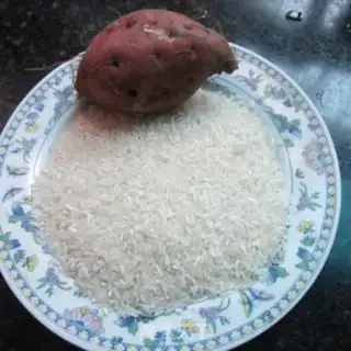 Make Potato rice step 0