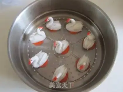 Make Swan snacks step 17