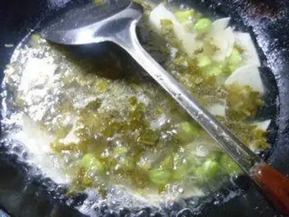 Make Snow pickles, beans and soup step 6