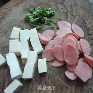 Make Ham tofu soup step 1