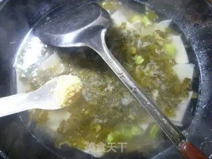 Make Snow pickles, beans and soup step 8