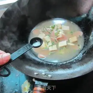 Make Ham tofu soup step 5