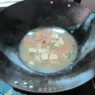 Make Ham tofu soup step 6