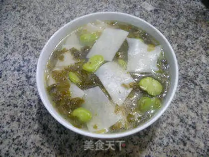 Make Snow pickles, beans and soup step 10