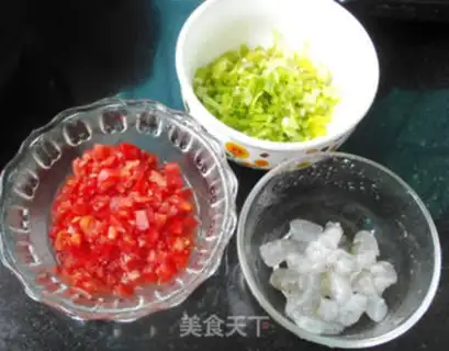 Make Shrimp pretzels with red rice step 0