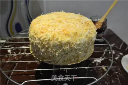 Make Gold and cheese cake step 17
