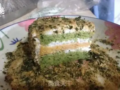 Make Seaweed pine veggie cake step 15