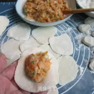 Make Three fresh dumplings step 5