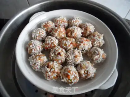Make The rice pearls step 8