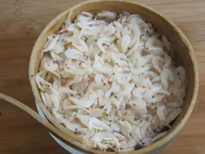 Make Goose omelet dumplings step 5