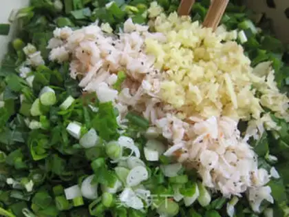 Make Goose omelet dumplings step 6