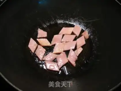 Make Ham, cassava, fried step 5