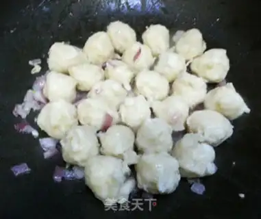 Make Curry fishballs step 2