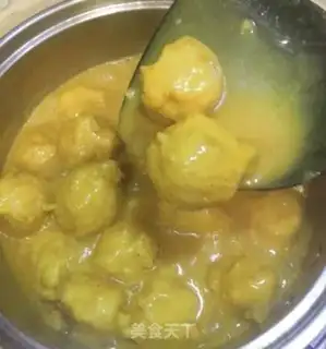 Make Curry fishballs step 5