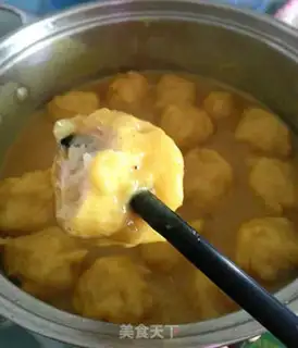 Make Curry fishballs step 6
