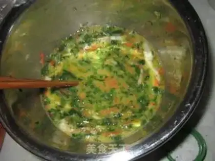 Make Five-colour celery leaves step 9