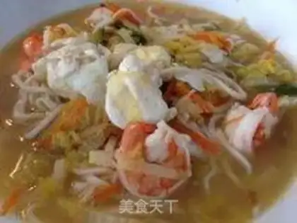 Make Shrimp ginger soup step 3
