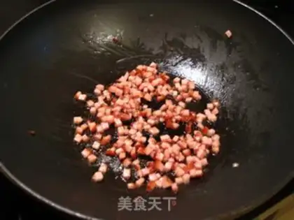Make Pineapple ham and rice step 4