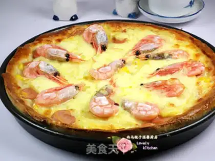 Make Arctic shrimp pizza step 14