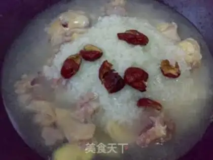 Make A chicken with red dates step 3