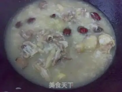 Make A chicken with red dates step 5
