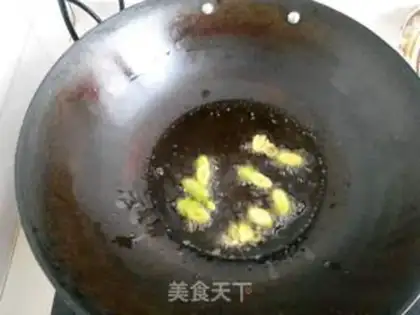 Make Gold needles and vegetables step 3