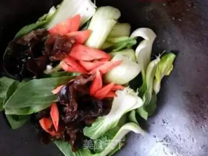 Make Gold needles and vegetables step 5