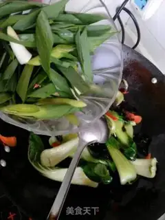 Make Gold needles and vegetables step 6